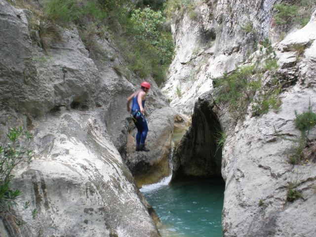 Salto al barranco de Mela